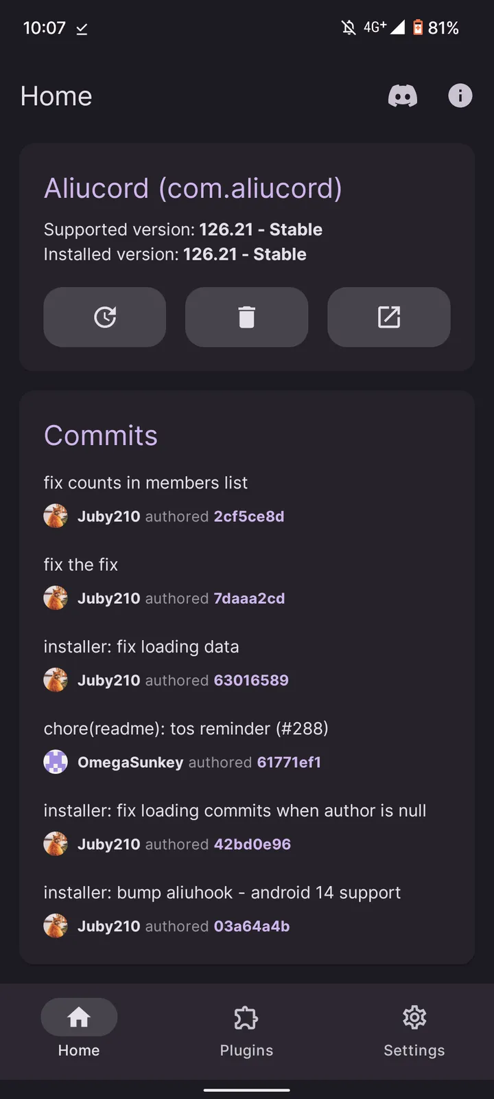 Manager home screen