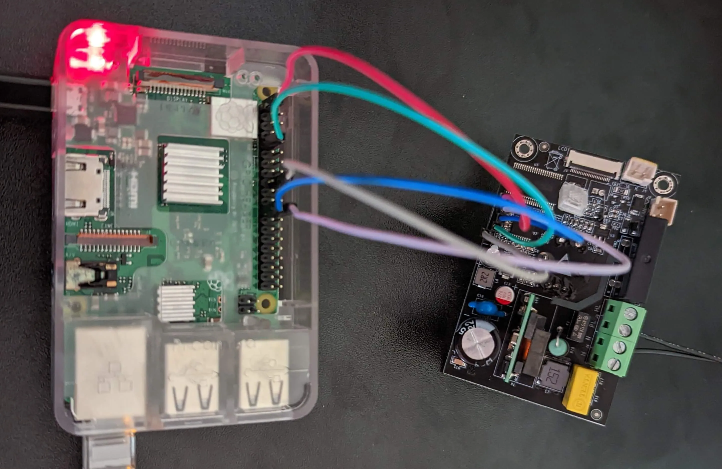 Wiring the board up to a Raspi